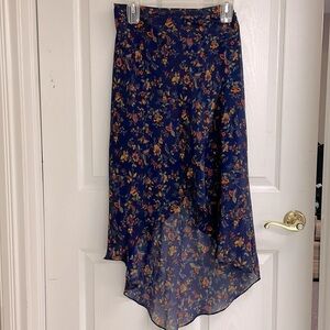 Madewell fairy Balletcore high low sheer floral skirt short underskirt womens 0